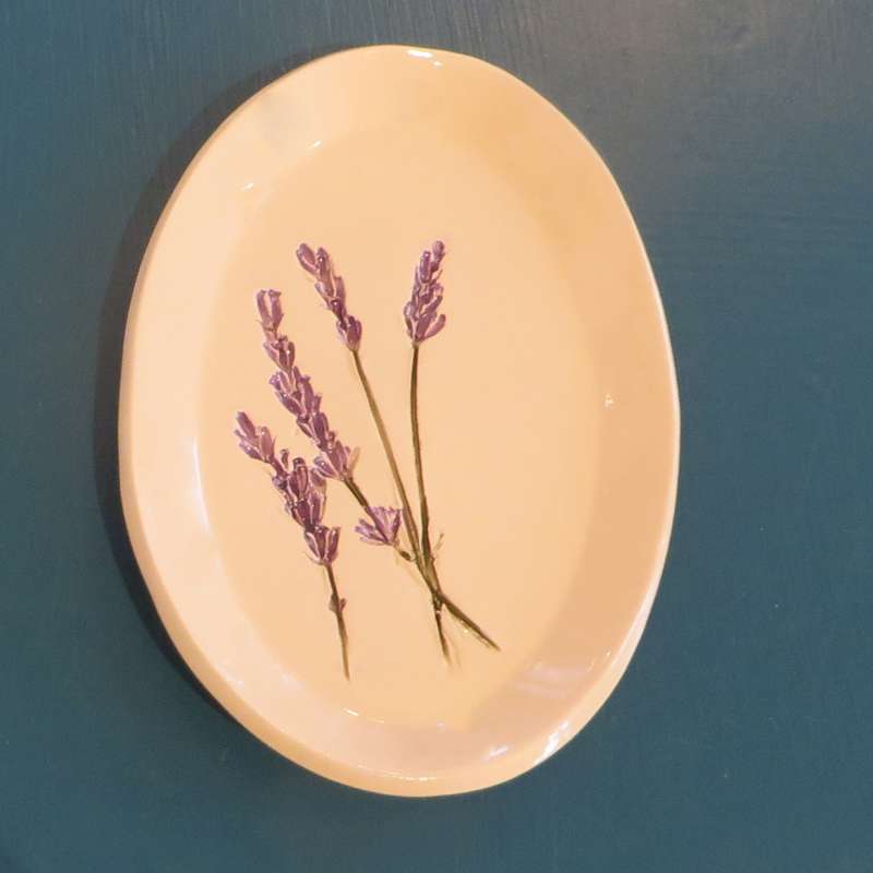 Lavender Mini Oval Platter